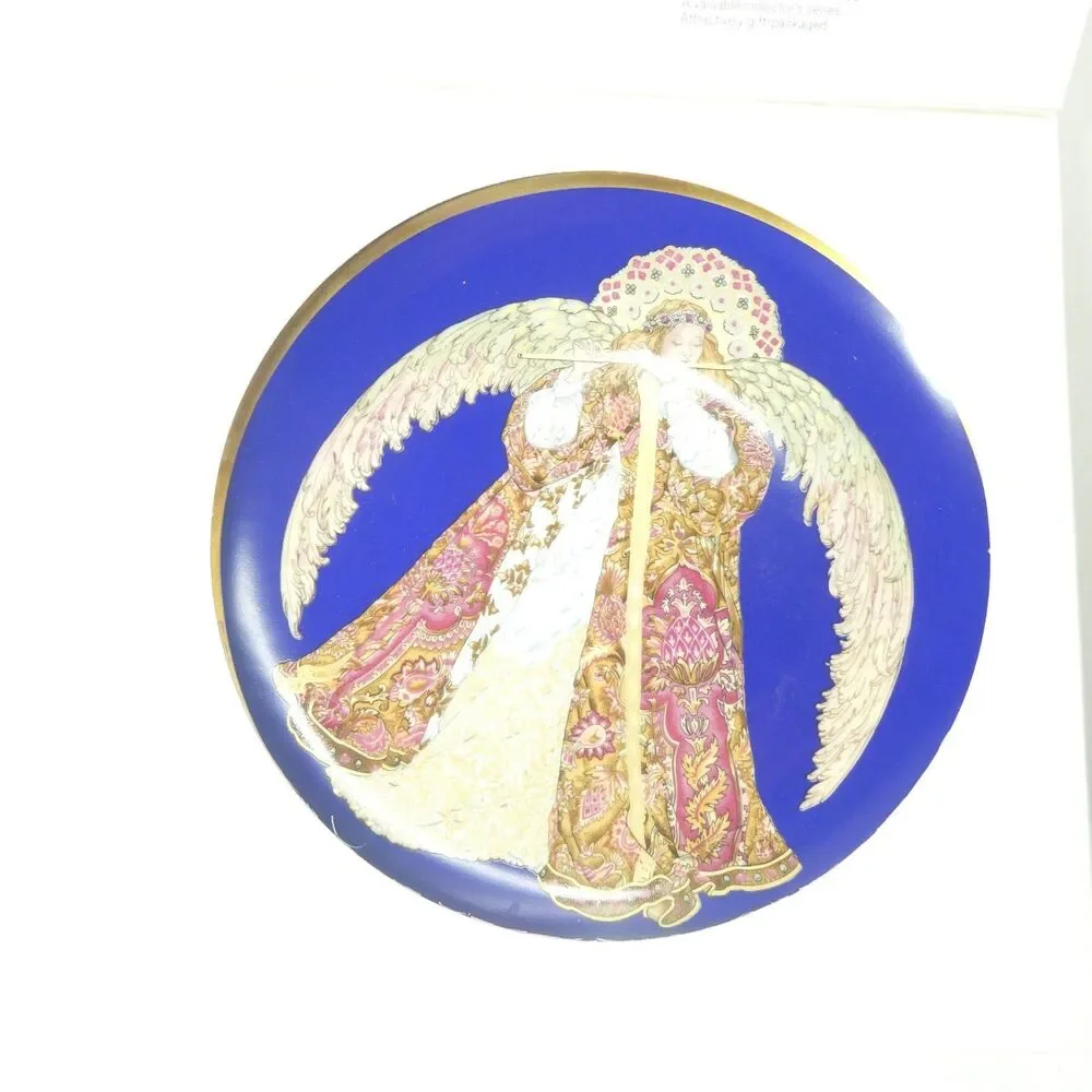 Das Engelskonzert Angel With Flute Plate - Hutschenreuther Germany Hallett